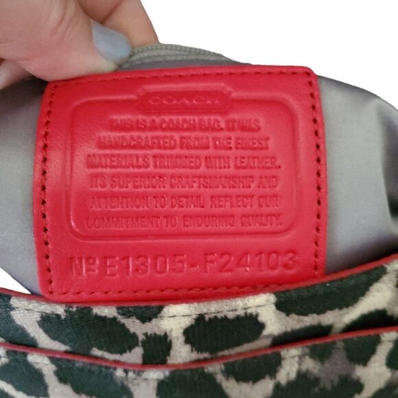 Authentic Coach purse animal print design - Picture 3 of 4